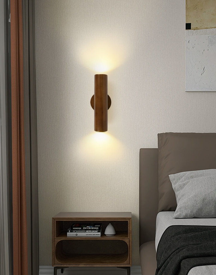 Havdorin Minimalist Dual Beam Wooden Wall Light Havdorin Minimalist Dual Beam Wooden Wall Light Bedroom Apartment