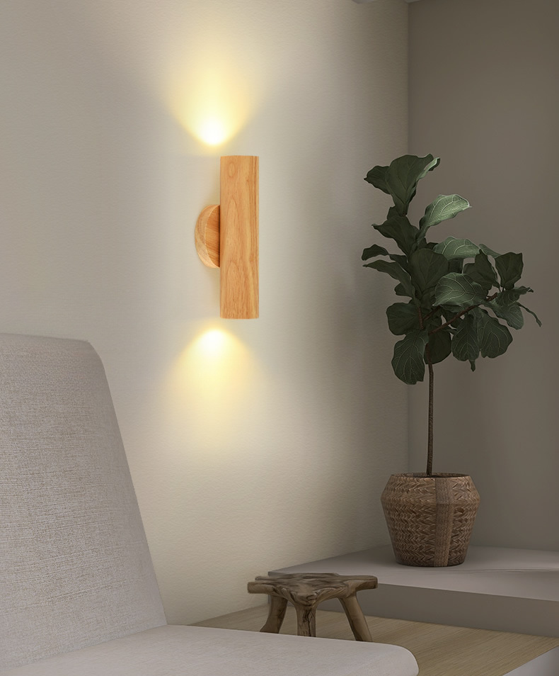 Havdorin Minimalist Dual Beam Wooden Wall Light Havdorin Minimalist Dual Beam Wooden Wall Light Living Room Bto