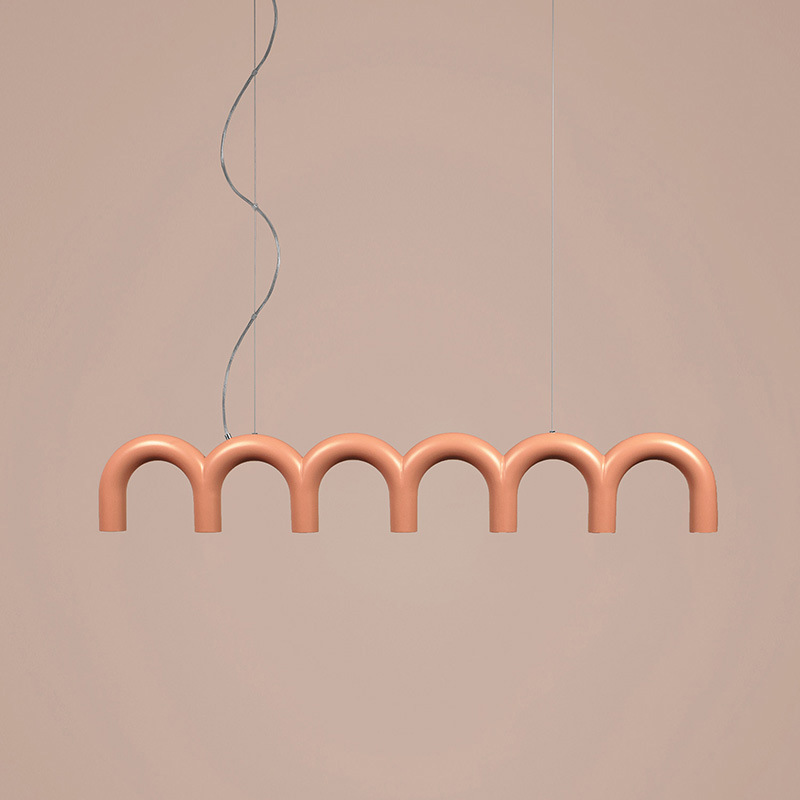 Isakssoruun Modern Funky U-loop Pipes Pendant Light Isakssoruun Modern Funky U Loop Pipes Pendant Light
