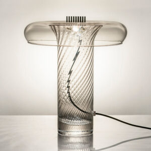 Home Kalnovren Modern Swirl Glass Table Lamp Cylinder