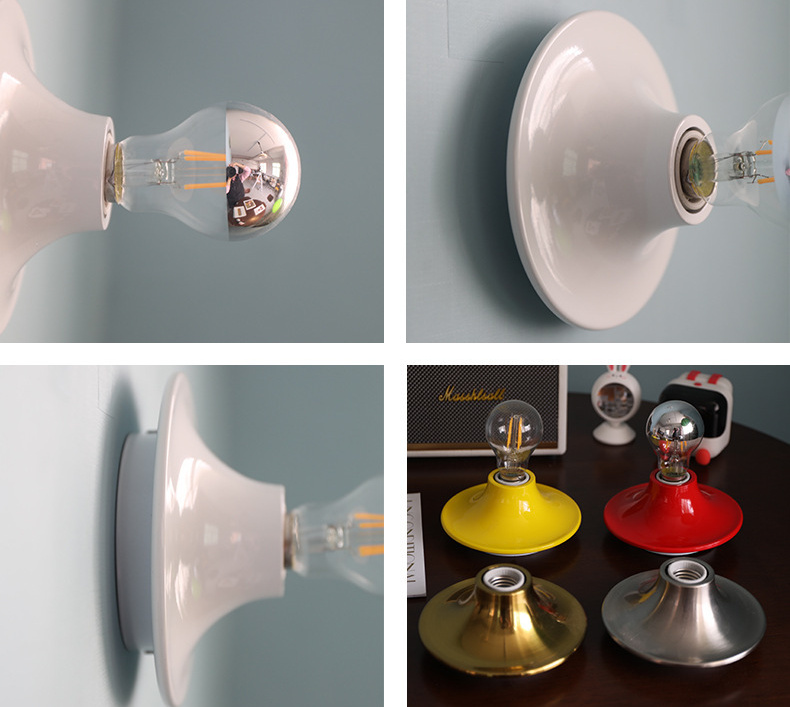 Karnvyrn Minimalist Metallic Halo Wall Light Karnvyrn Minimalist Metallic Halo Wall Light Metal All Variants