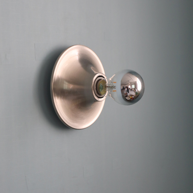 Karnvyrn Minimalist Metallic Halo Wall Light Karnvyrn Minimalist Metallic Halo Wall Light Nickel