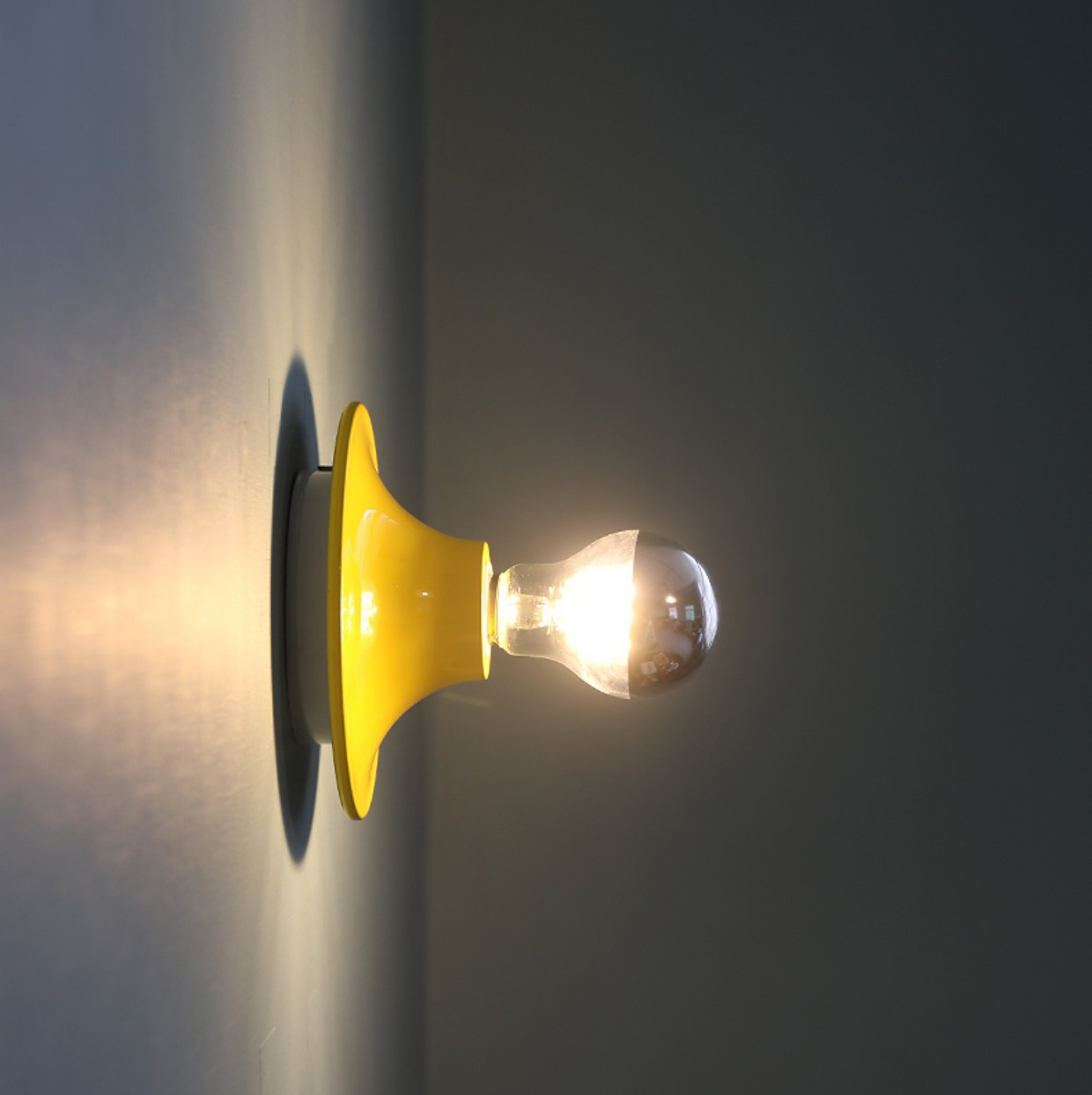 Karnvyrn Minimalist Metallic Halo Wall Light Karnvyrn Minimalist Metallic Halo Wall Light Warm Glow