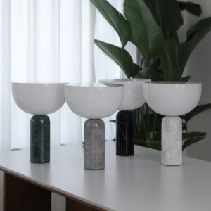 Home Kizornuu Modern Inverted Dome Marble Table Lamp