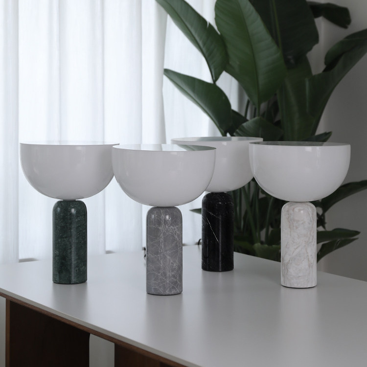 Kizornuu Modern Inverted Dome Marble Table Lamp Kizornuu Modern Inverted Dome Marble Table Lamp
