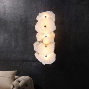 Home Nordlyra Luxury Glam Alabaster Shard Wall Light