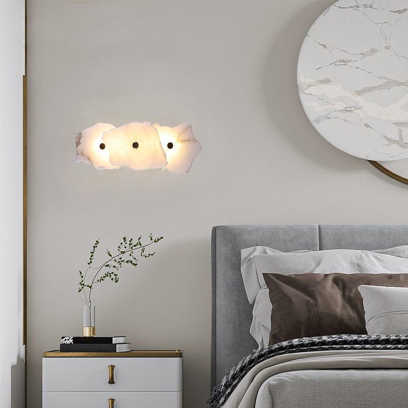 Nordlyra Luxury/Glam Alabaster Shard Wall Light Nordlyra Luxury Glam Alabaster Shard Wall Light Bedroom Bto