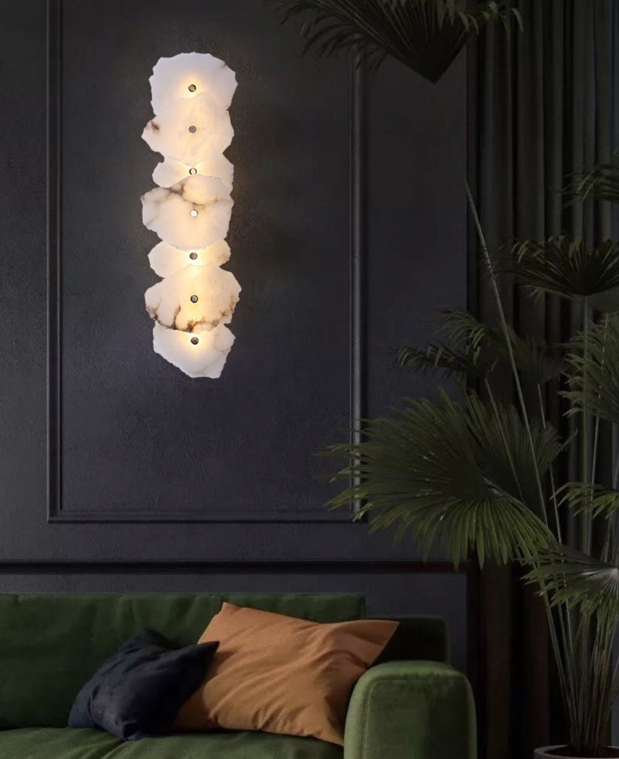 Nordlyra Luxury/Glam Alabaster Shard Wall Light Nordlyra Luxury Glam Alabaster Shard Wall Light Living Room Bto