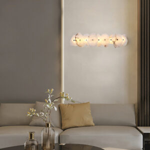 Home Nordlyra Luxury Glam Alabaster Shard Wall Light Living Room Hdb
