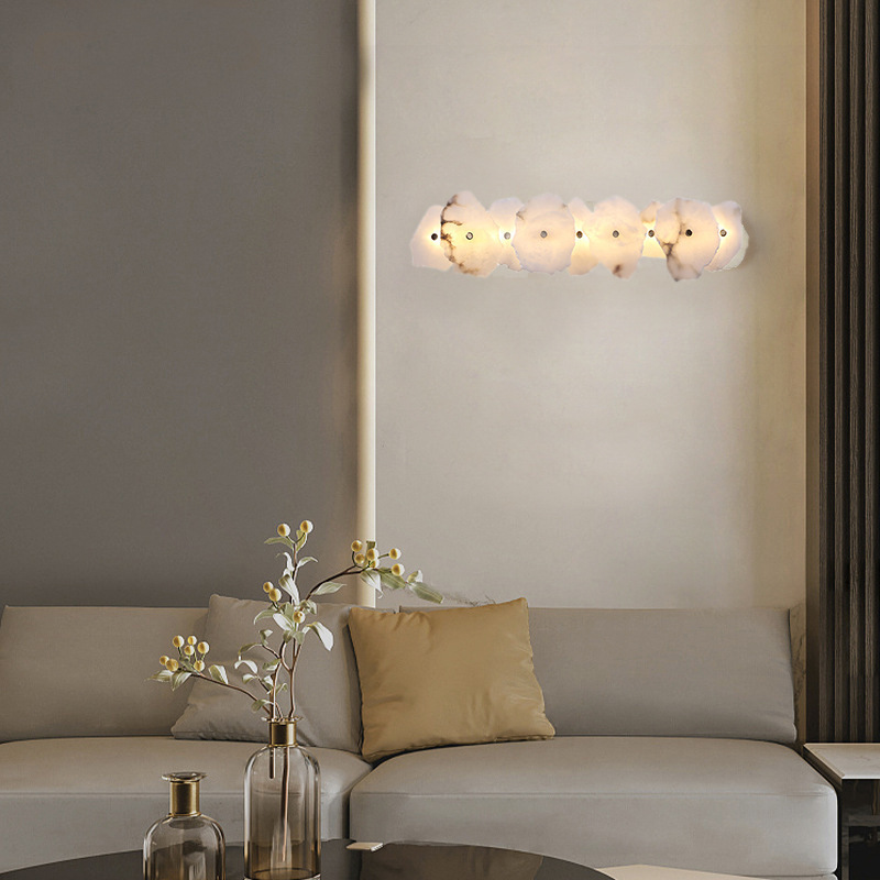 Nordlyra Luxury/Glam Alabaster Shard Wall Light Nordlyra Luxury Glam Alabaster Shard Wall Light Living Room Hdb