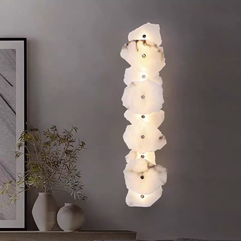 Nordlyra Luxury/Glam Alabaster Shard Wall Light Nordlyra Luxury Glam Alabaster Shard Wall Light Sculptural