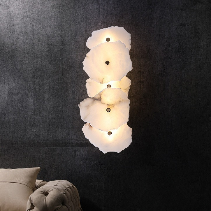 Nordlyra Luxury/Glam Alabaster Shard Wall Light Nordlyra Luxury Glam Alabaster Shard Wall Light