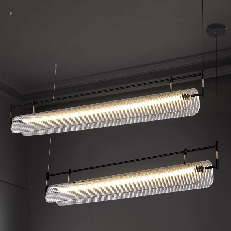 Parduusinn Modern Ribbed Cascade Pendant Light Parduusinn Modern Ribbed Cascade Pendant Light Dining Room Bto