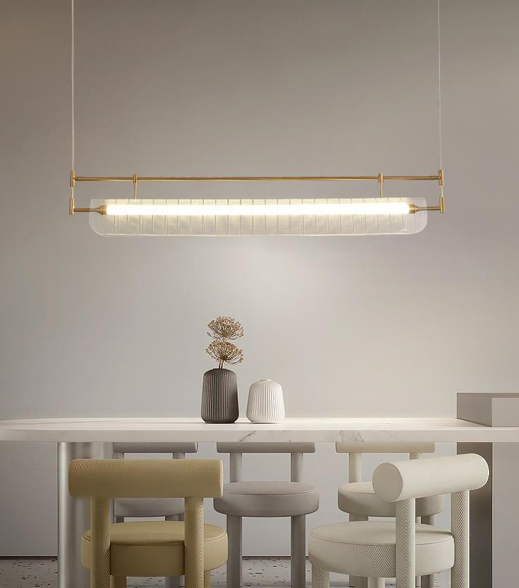 Parduusinn Modern Ribbed Cascade Pendant Light Parduusinn Modern Ribbed Cascade Pendant Light Dining Table Hdb