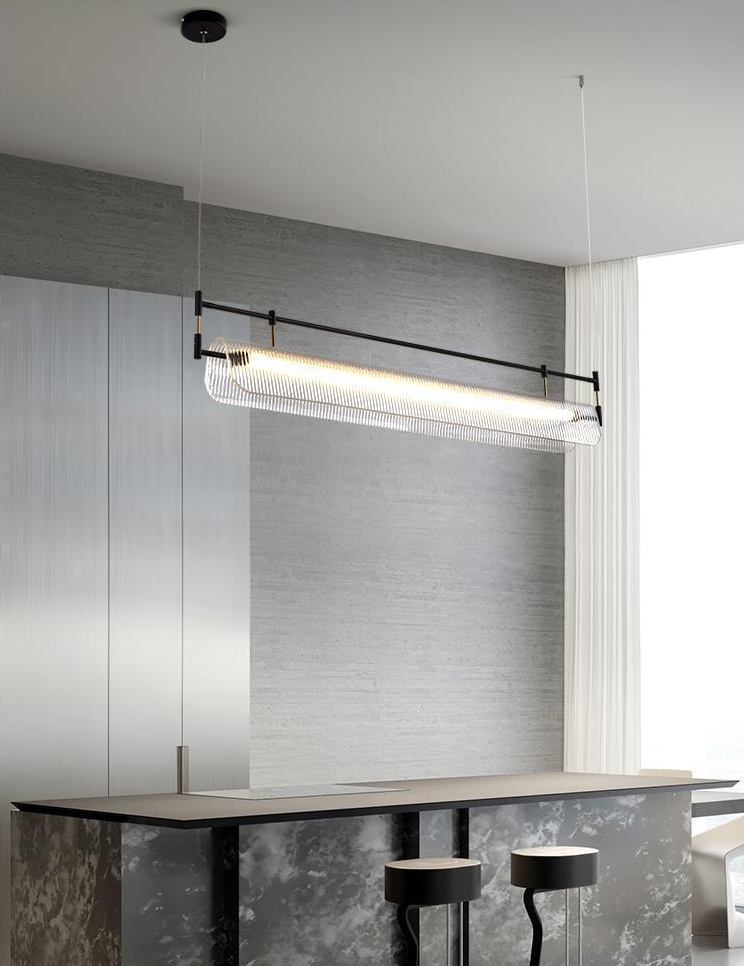 Parduusinn Modern Ribbed Cascade Pendant Light Parduusinn Modern Ribbed Cascade Pendant Light Kitchen Island Condo