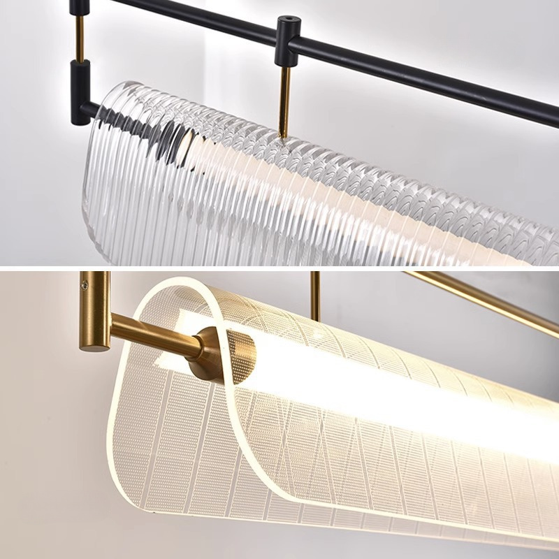 Parduusinn Modern Ribbed Cascade Pendant Light Parduusinn Modern Ribbed Cascade Pendant Light Shade Detail