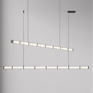 Home Parduutino Modern Glass Tube Linear Pendant Light