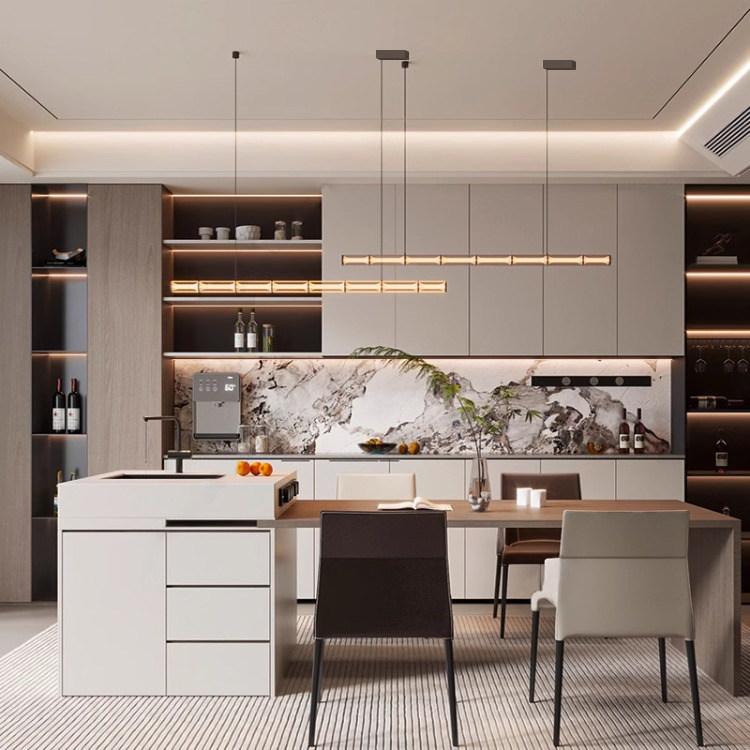 Parduutino Modern Glass Tube Linear Pendant Light Parduutino Modern Glass Tube Linear Pendant Light Kitchen Hdb