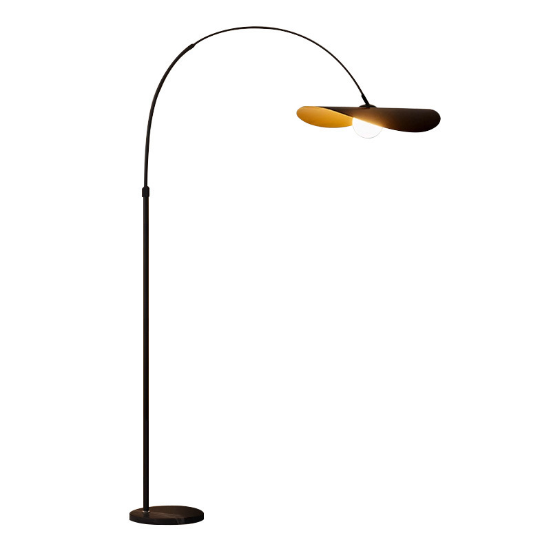 Varindal Modern Floating Petal Hat Floor Lamp Varindal Modern Floating Petal Hat Floor Lamp Black