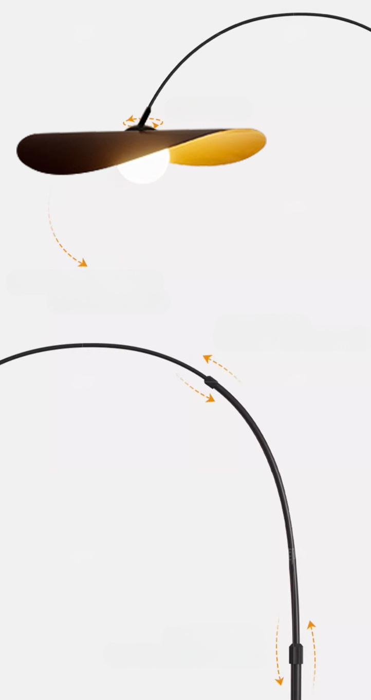 Varindal Modern Floating Petal Hat Floor Lamp Varindal Modern Floating Petal Hat Floor Lamp Dimensions