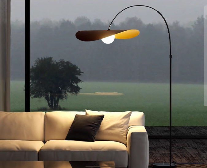 Varindal Modern Floating Petal Hat Floor Lamp Varindal Modern Floating Petal Hat Floor Lamp Living Room Condo