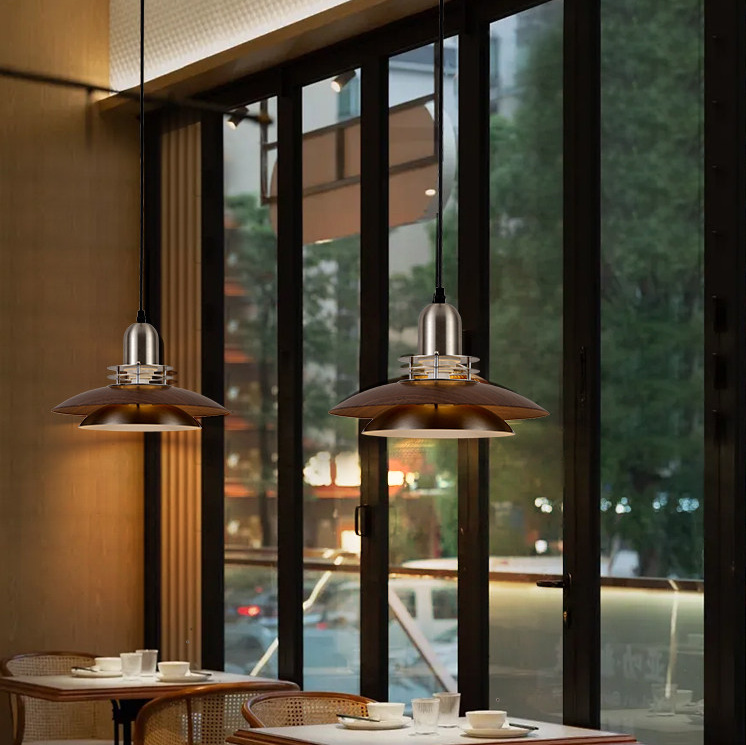 Vindorli Japandi Layered Disc Pendant Light Vindorli Japandi Layered Disc Pendant Light Cafe