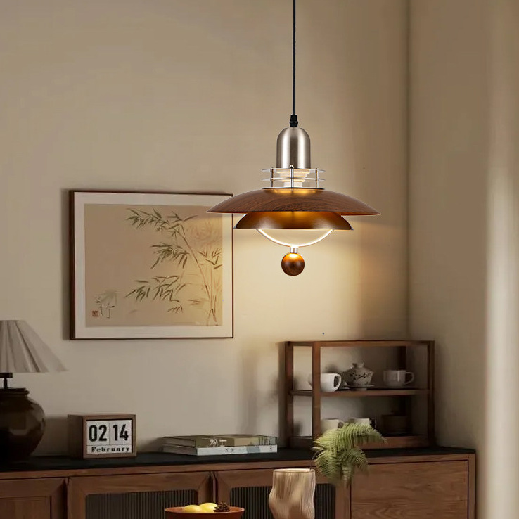 Vindorli Japandi Layered Disc Pendant Light Vindorli Japandi Layered Disc Pendant Light Dining Room Apartment