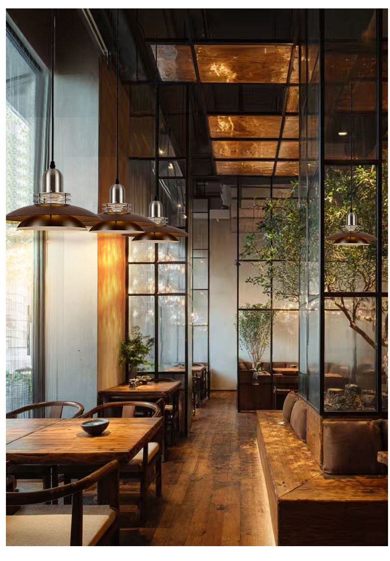 Vindorli Japandi Layered Disc Pendant Light Vindorli Japandi Layered Disc Pendant Light Restaurant
