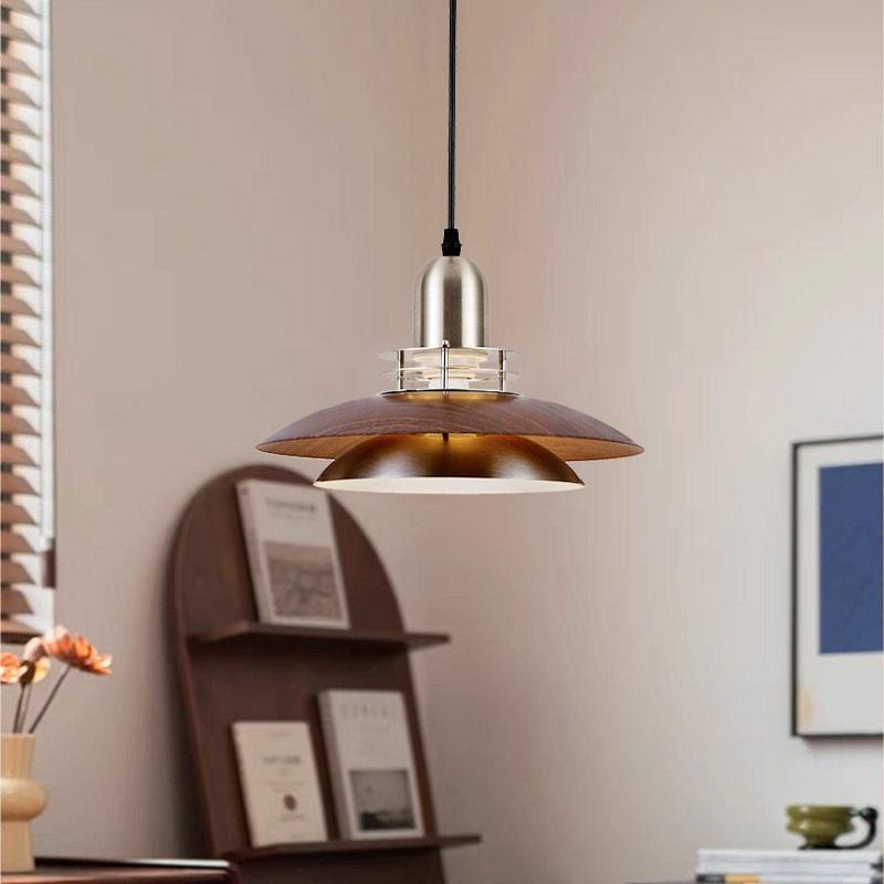 Vindorli Japandi Layered Disc Pendant Light Vindorli Japandi Layered Disc Pendant Light Study Room Bto